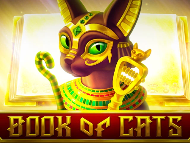 Book of Cats slot game with Egyptian cat goddess Bastet