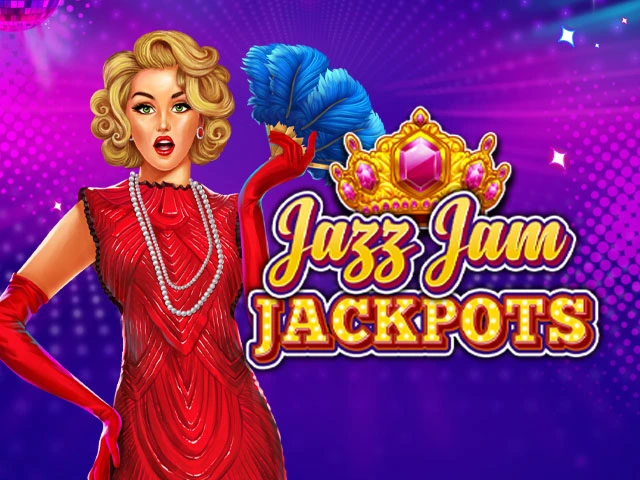 Jazz Jam Jackpots slot game with glamorous woman and crown